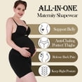 thumbnail image 3 of QRIC Baby Bump Full-Panel Maternity Shapewear, High Waisted Mid-Thigh Pregnancy Underwear Prevent Chaffing Soft Adominal Support, 3 of 6