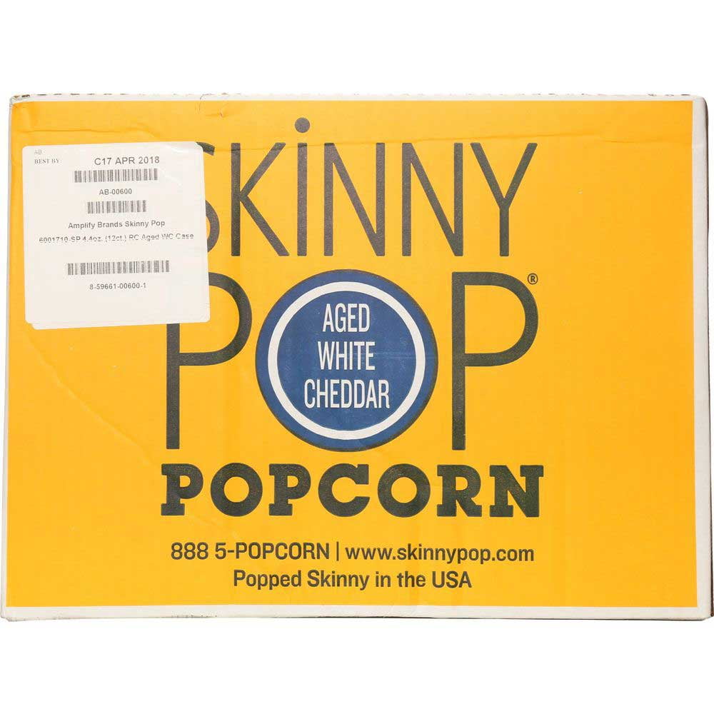 SkinnyPop Twist of Lime Popcorn 4.4 oz Bag - 12ct Case