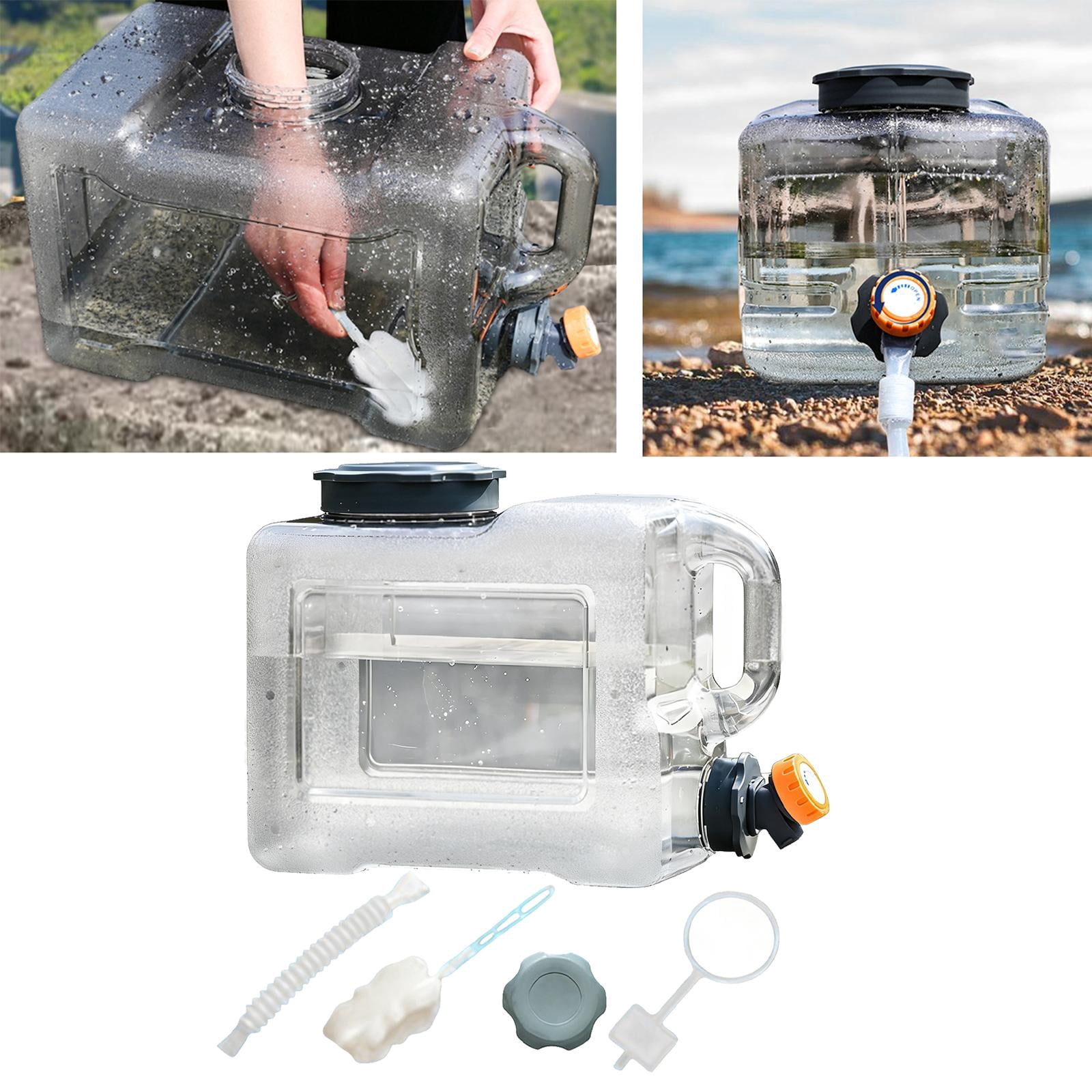 GARENDE Camping Water Jug with Spigot Portable Hydration Bucket for Emergency RV Car 8.6L