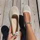 thumbnail image 5 of Amzcrzy Zapatos de mujer,Zapatos de mujer,Zapatillas de mujer, Zapatos planos de punta redonda de color liso para mujer, cómodos, transpirables y suaves, informales. Sandalias Mujer Zapatillas De Cas, 5 of 6