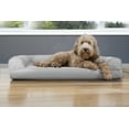 thumbnail image 3 of FurHaven Pet Products Quilted Cooling Gel Top Sofa Pet Bed for Dogs & Cats - Silver Gray, Large, 3 of 13