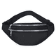 thumbnail image 1 of Riñonera impermeable con correa ajustable para hacer ejercicio, viajar, correr de forma informal, color negro, 1 of 5