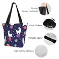 thumbnail image 5 of Kdxio Lama in Space Women Reusable Grocery Bags Foldable Ripstop,Reusable Shopping Bags for Shopping,Gym,Gift, 5 of 7