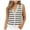 White, variant on Women Tank Tops Striped Sleeveless Button Up Cardigan Sweater Vests Knitted Fabric Casual Work Daily Wear