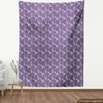 thumbnail image 4 of Ambesonne Floral Fabric by the Yard Upholstery, Flowers in Purple Tones Art, 3 Yards, Pale Eggplant and Multicolor, 4 of 5