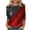 Red C, variant on Kezqiaxn 4Th Of July 3/4 Length Sleeve Womens Tops Summer Crew Neck Casual Work Business Blouses Shirts Plus Size Clothes for Women