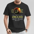 thumbnail image 2 of Dallas Texas Solar Eclipse 2024 T-Shirt, April 8 Celestial Event Souvenir Tee, Texas Path of Totality Astronomy Gift Shirt, Space Lover Eclipse Chaser 4-8-24 Skywatching Apparel, Size L, Color Black, 2 of 4