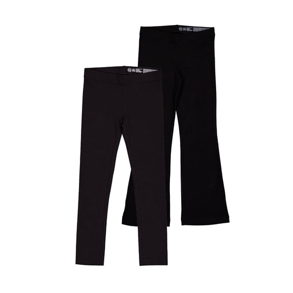 Wonder Nation Girls 2-Pack Skinny and Flare Legging, Sizes 4-18 & Plus