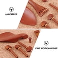 thumbnail image 3 of Raindrops Jujube Wood Violin Accessories 7Pcs Set with Chin Rest and Tailpiece, 3 of 8