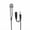 Silver, variant on Mini Portable Vocal/Instrument Microphone for Voice Video Recording Singing,Vlogging, Podcasting, Tiny Microphone for iPhone Android Phone Computer Latop Notebook Tablet iPad
