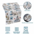 thumbnail image 5 of Blue Sailboat Bed Runner for Queen Size Bed, Ocean Blue White Lighthouse Sea Star Drift Bottle Shells Pearl Soft Bedding Scarf Bedding Protector Slipcover Sofa Throw for Bedroom Hotel Guesthouse, 5 of 8