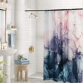 thumbnail image 4 of Abstract Stall Shower Curtain, 36-Inch Pastel Blush and Blue Marble Ink Art Small Single Bathroom Shower Curtain Sets Bathroom Modern Art Decor (36 x 72, Blush and Blue), 4 of 6