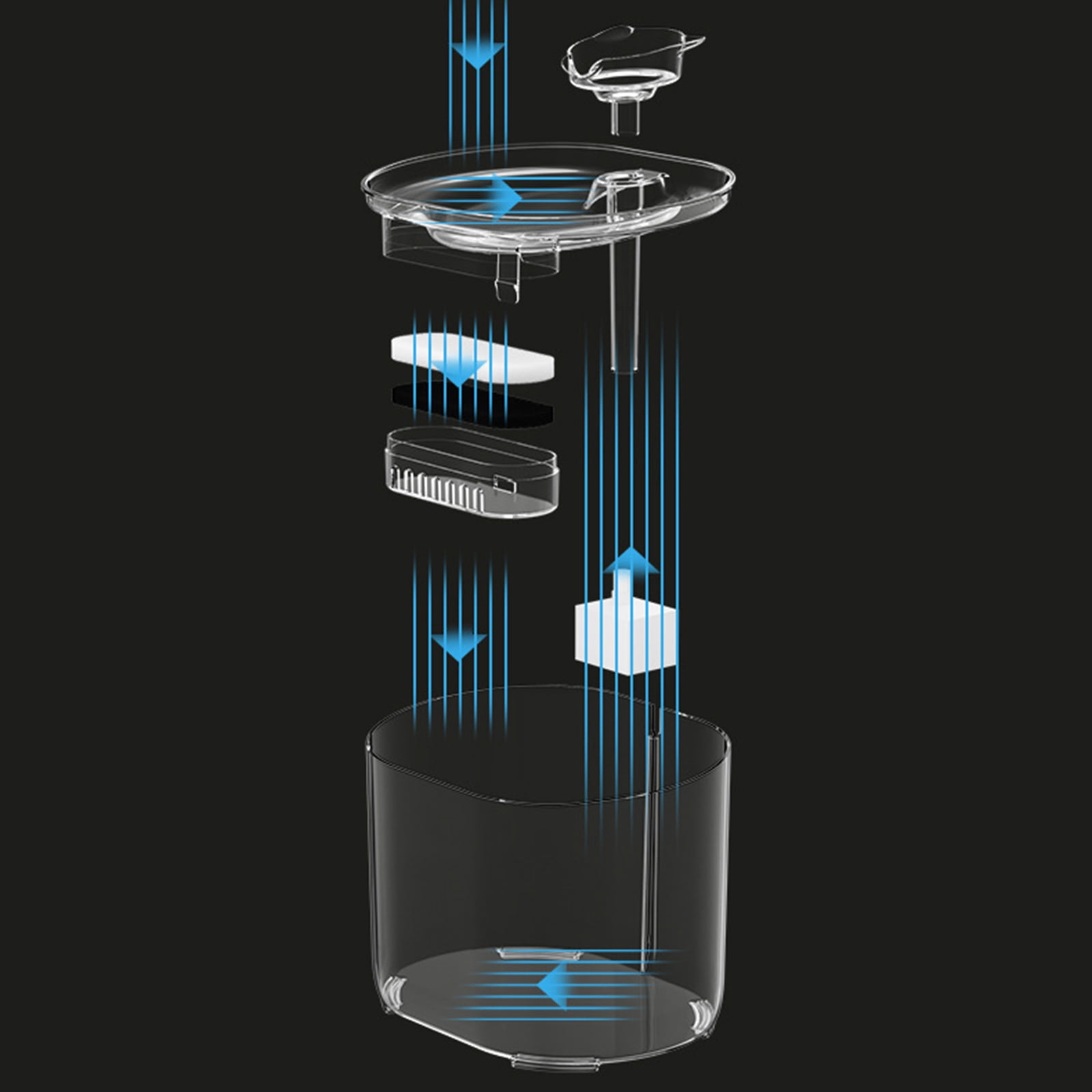 Cats Water Fountains Dogs Water Dispenser Big Capacity Super Mute Automatic Mute Waterer Gift for Cats