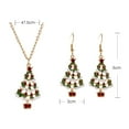 thumbnail image 5 of TIHLMK Necklace for Women Christmas Color Cartoon Jewelry Cute Christmas Tree Earring Necklace Set, 5 of 7