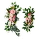 thumbnail image 4 of 2 guirnaldas decorativas de flores y hojas para bodas, diseño floral artificial. Rosa, 4 of 9