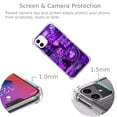 thumbnail image 4 of Purple Aesthetic Case Compatible with iPhone 12 and 12 Pro,Unique Art Design TPU Bumper Cover Case, 4 of 5