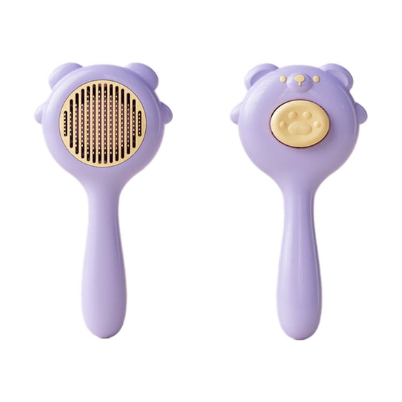 ACDANC Cat Brush,Pp Dog Brush for Long Haired Dogs,Dog Shedding Brush,Purple,4X8"