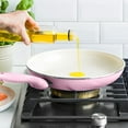 thumbnail image 5 of GreenPan Rio Healthy Ceramic Nonstick 16pc Cookware Set, Dishwasher Safe, Pink, 5 of 9
