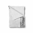 thumbnail image 2 of Notre Dame Soft Flannel Fleece Throw Blanket, French Monument with Gargoyles History Theme Hand-drawn, Cozy Plush for Indoor and Outdoor Use, 60" x 80", Grey and White, by Ambesonne, 2 of 6