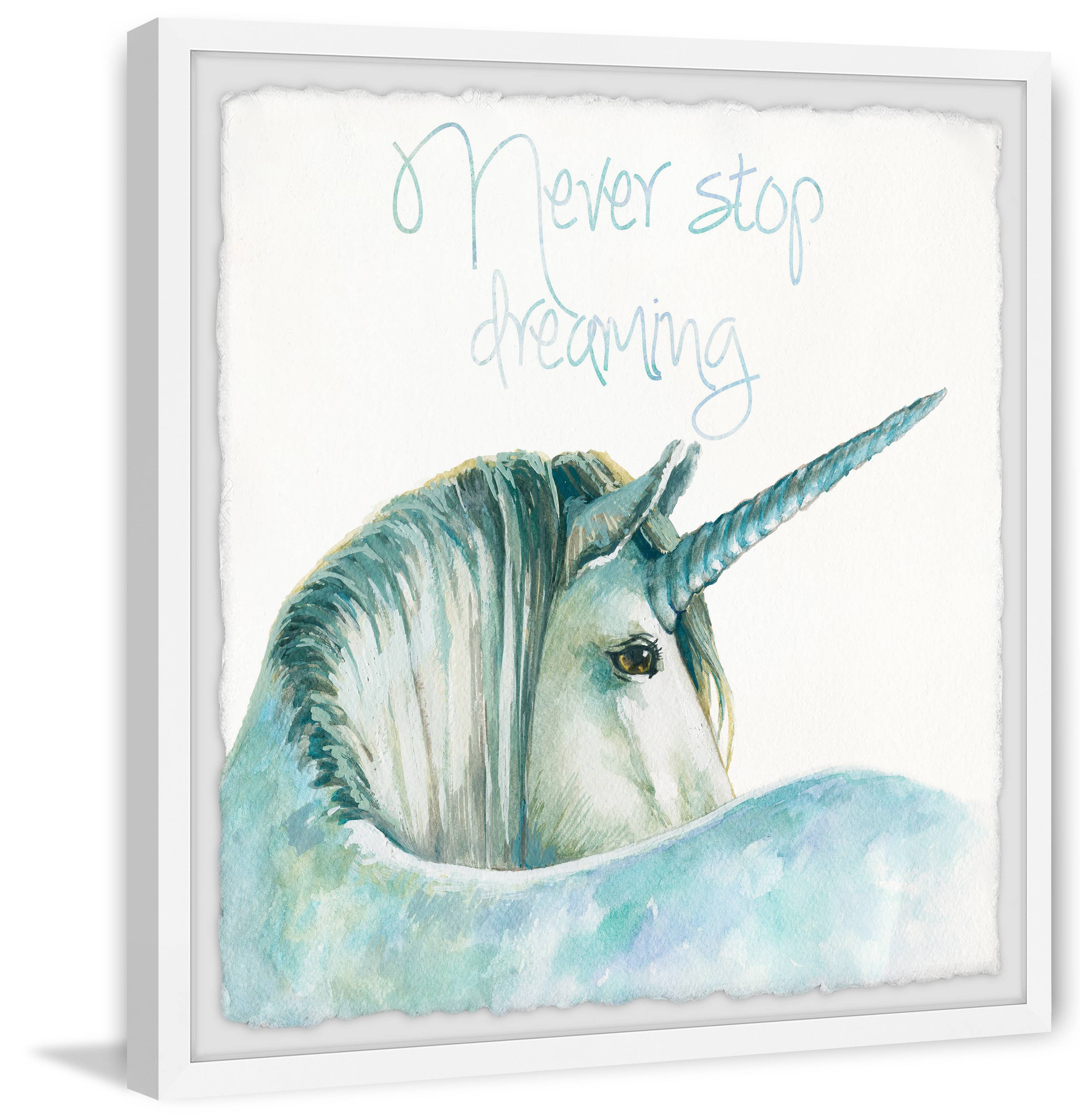Marmont Hill Never Stop Dreaming V Framed Wall Art, 18.00" x 1.50"