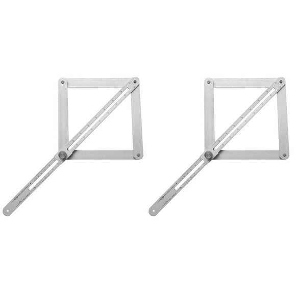 FRCOLOR 2pcs Protractor For Woodworking Short Miter Measuring Tool Miter Angle Finder Ruler