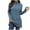 Dark Blue, variant on ZUKMRJPC Women's Turtleneck Tunic Sweaters Trendy Knitted Cotton Solid Color Sweatshirt Loose Fit Casual Long Sleeve Pullover Tops