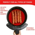 thumbnail image 4 of ZheElen Fryer Liners Silicone Mat Non-Stick Pad Outdoor Accessories Baking Fittings Red, 4 of 6