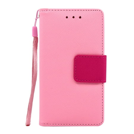 ZTE Grand X Max 2 / Z988 / ZMAX Pro / Kirk Leather Wallet Pouch Case Cover Pink