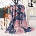 thumbnail image 3 of Pioneer Flower Blanket,Comfortable Soft Flannel Throw Blanket,All Season,Warm Lightweight Blankets for Sofa Bed Couch Living Room Chair,50"x60"(130x150cm), 3 of 4