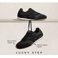 thumbnail image 4 of LUCKY STEP Retro Fashion Sneakers Thin Sole Lightweight Casual Shoes,Black,Womens, 4 of 10
