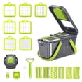 thumbnail image 2 of Glavbiku 22 in 1 Multifunction Cutter Vegetable Chopper with Container Kitchen Tool Set,Gray, 2 of 13