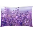 thumbnail image 4 of ABPHQTO Juego de Ropa de Cama de 3 Piezas Funda Nórdica Flores de Lavanda Púrpura con 2 Fundas de Almohada, 4 of 4