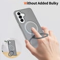 thumbnail image 2 of Asuwish Phone Case for Samsung Galaxy A57 5G Tempered Glass Screen Protector Magnetic Folding Stand Frosted Translucent Rugged Shockproof Protective Cell Cover A 57 57A LTE Women Men Grey, 2 of 6
