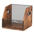 thumbnail image 2 of BELOVING LP Display Shelf Vinyl Records Organizer Table Album Record Holder Vinyl Record Box Case Crate for Documents files Newspapers, 2 of 9