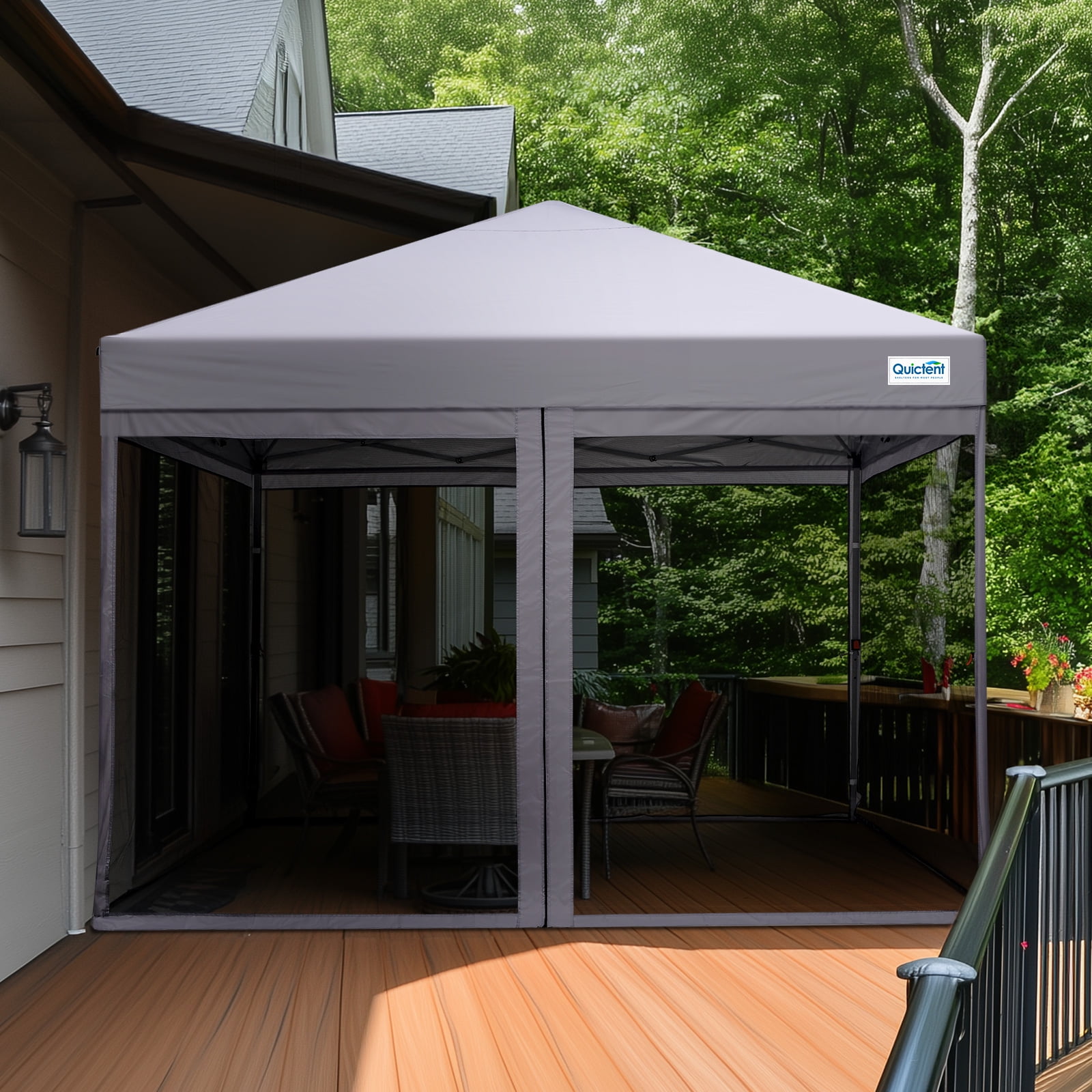 Quictent 8x8 Ez Pop up Canopy Screen House with Netting