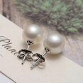 thumbnail image 4 of Pendientes de perlas de plata 925 (7-8 mm), 4 of 5