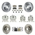 thumbnail image 1 of Transit Auto Front Rear Disc Brake Caliper Rotors and Ceramic Pads Kit (10Pc) for Car 2014-2015 Chevrolet Malibu 2.0L with Turbocharged with 17" Factory Wheels KC8-102490N, 1 of 11