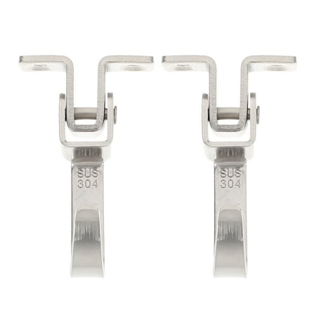 

Rosarivae 2 Pcs 1 Set Durable Ceiling Hooks Hammock Hooks with Matching Screws (Silver)