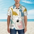 thumbnail image 4 of Kll Men'S Hawaiian Shirt Short Sleeve Button Down Beach Shirts-Cute Dinosaurs, 4 of 8