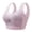 Pink, variant on Gyexs Comfort Wireless Bra for Women Full Coverage Supportive Lift Large Bust Thin Strap Design Plus Size Bras for Women, Black, Size XXXXL