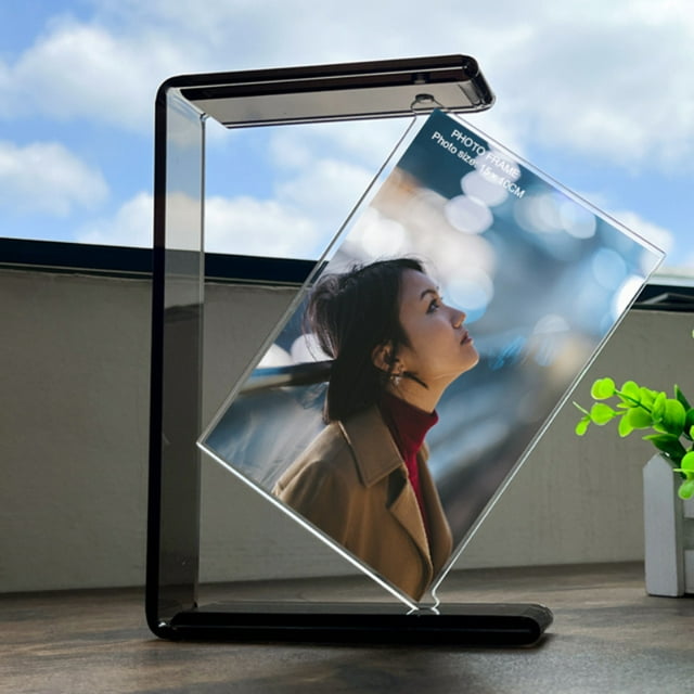 YAOMOBB Painting Frame Acrylic Photo Frame Smooth Surface and Transparent Design Not Easily Broken with Double Sided Rotating Feature Ideal for Household Picture Display