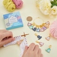 thumbnail image 3 of 16Pcs 8 Colors Cat Stitch Markers Crochet Stitch Marker Cute Animal Colorful Enamel Removable Locking Crochet Marker Charms for Knitting Crocheting Weaving Sewing Handmade Jewelry DIY Crafts DIY, 3 of 5