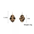 thumbnail image 4 of RSAMD Gold Tone Snakeskin Pu Leopard Leather Statement Dangle Earrings Fashion Jewelry-Shell, 4 of 9