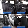 thumbnail image 2 of DIKSOAKR 2 Front Car Seat Covers for Chevrolet Chevy Equinox 2011-2024 2025 Faux Leather Seat Covers Breathble Waterproof Automotive Seat Cushion (2 Seat, Black&Grey), 2 of 6