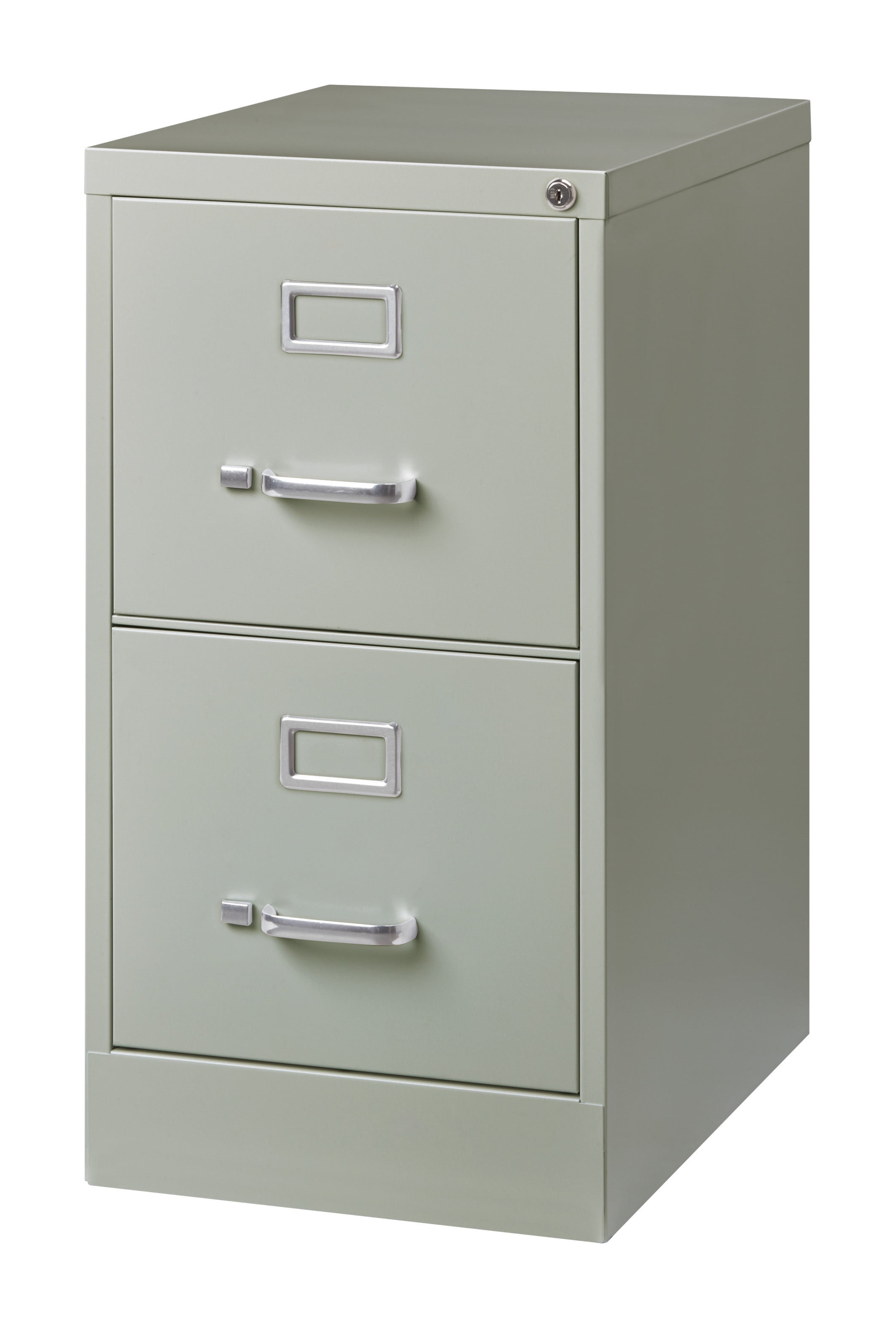 Metallic Charcoal Office Dimensions 22 Deep 2 Drawer Letter-Sized Metal File Cabinet 16871 