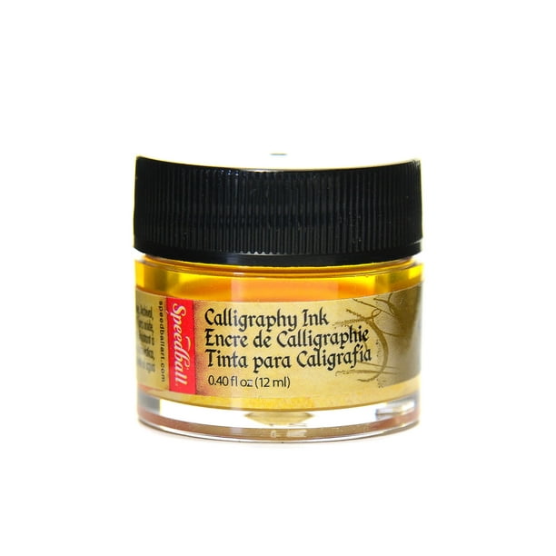 Pigmented Acrylic Ink metallic gold, 12 ml (.50 oz) (pack of 6