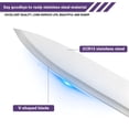 thumbnail image 4 of DFITO 9-Piece Kitchen Knife Set with Acrylic Block, Non Stick Sharp High Carbon Stainless Steel Chef Knife Set with Sharpener, 4 of 8