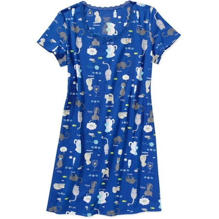 Simply Basic Women's Print Sleep Shirt