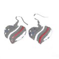 thumbnail image 1 of Pendientes de gancho shaofei con diseño de diamantes de imitación en Forma de corazón y estrella, 1 of 3