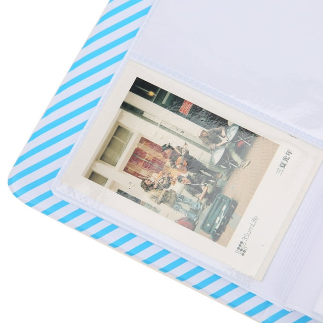 Qiilu Étui de Rangement pour Photos Numérique Cadre Photo Numérique 3 Po 64 Pochettes Album Photo Mini pour Instax Mini